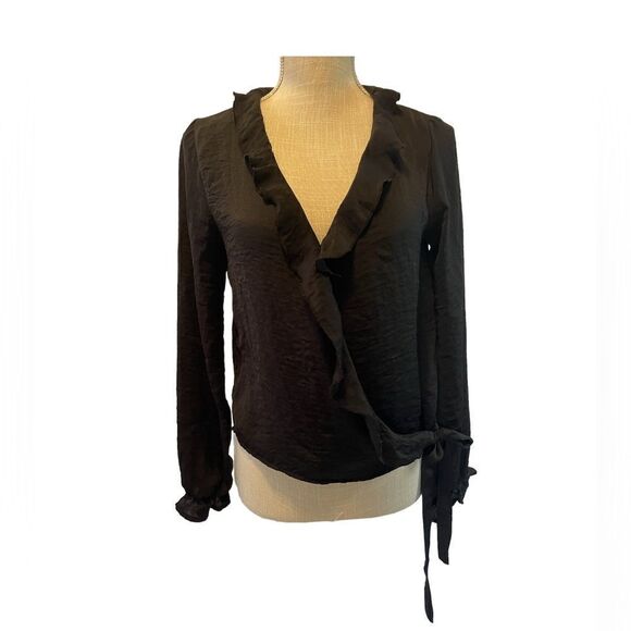 Xhiliration Black Blouse XS - Picture 1 of 4